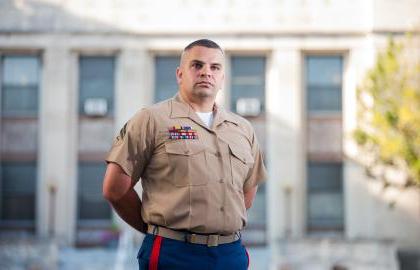 Military student enrolled in criminal justice program